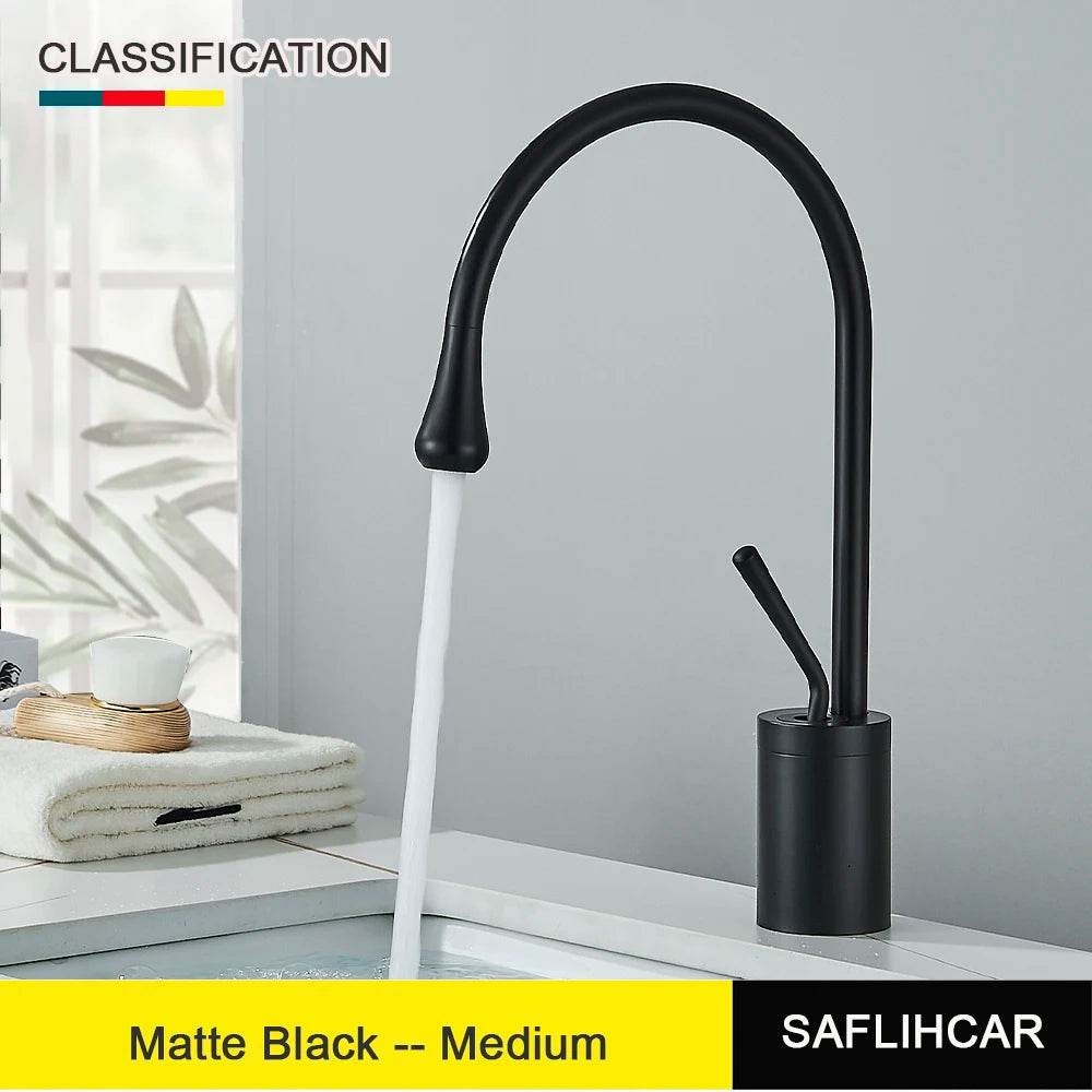 Brushed Gold Basin Faucet - Loft&Timber