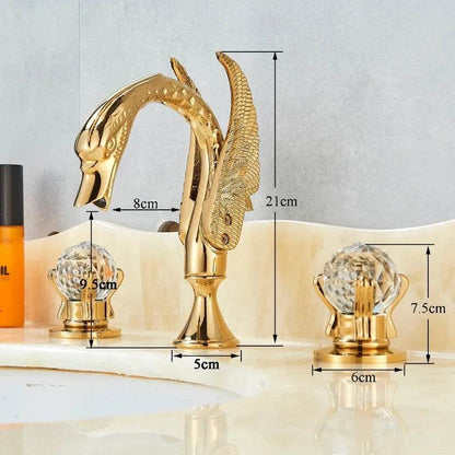 Wanmivezlo Gold Swan Basin Faucet - Loft&Timber