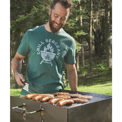 Heavy-Duty Park-Style Charcoal BBQ Grill for Camping, Outdoor Cooking, Backyard, Patio, Camp Grilling Barbecues, 20.5 x 20.5 x - Loft&Timber