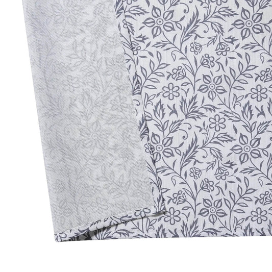 Botanical print shower curtain, machine washable