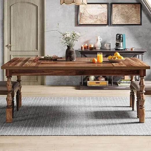 62” Farmhouse Large Dining Table only - Loft&Timber