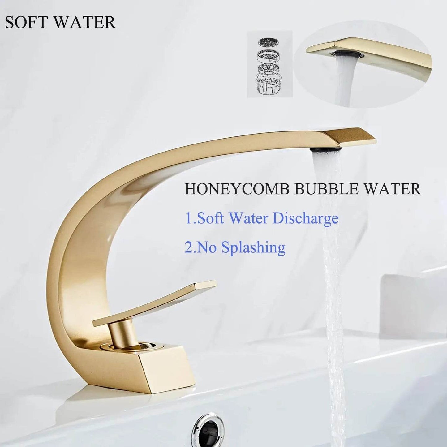Waterfall Bathroom Faucet 1 Hole - Loft&Timber
