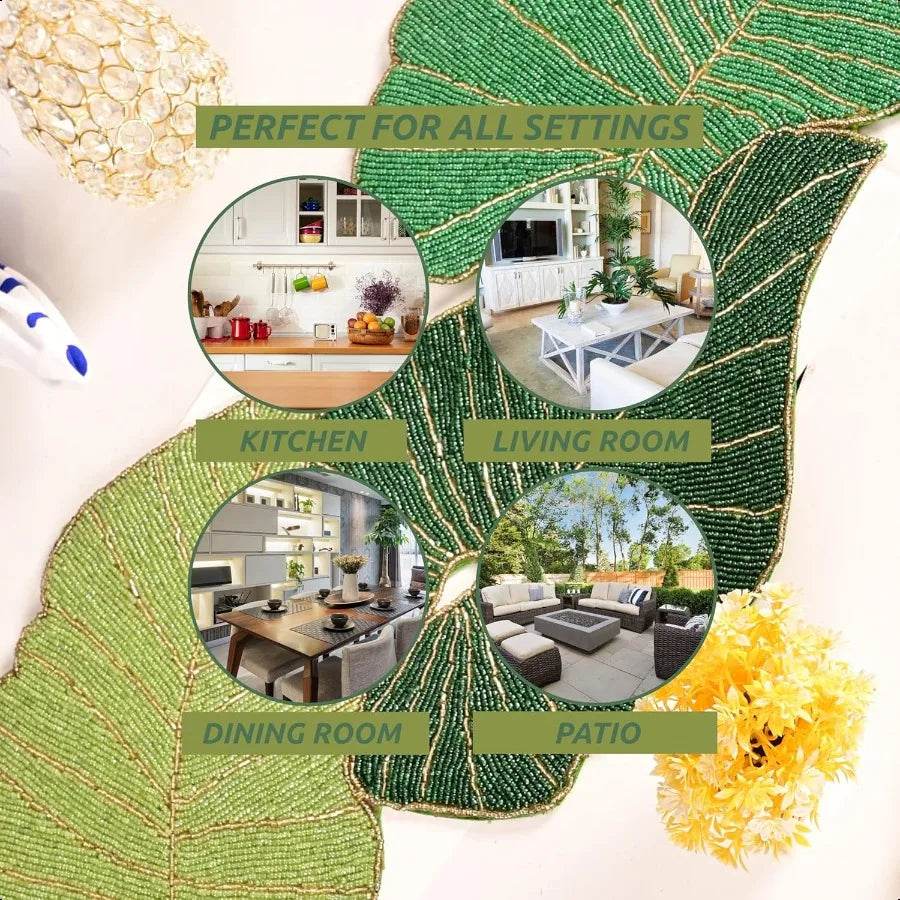 Luxury Beaded Table Runner 13x36 Inches - Loft&Timber