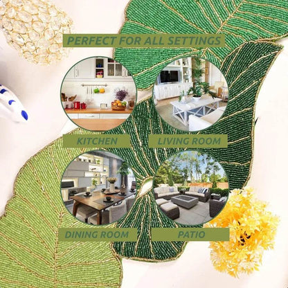 Luxury Beaded Table Runner 13x36 Inches - Loft&Timber