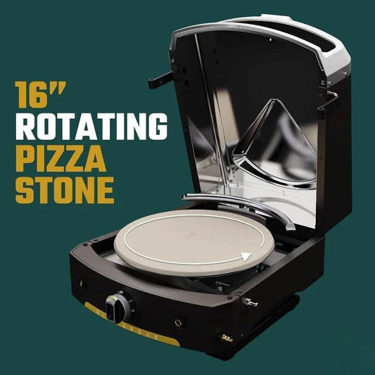 16 Propane Gas Outdoor Pizza Oven with Rotating Cooking Stone - Loft&Timber