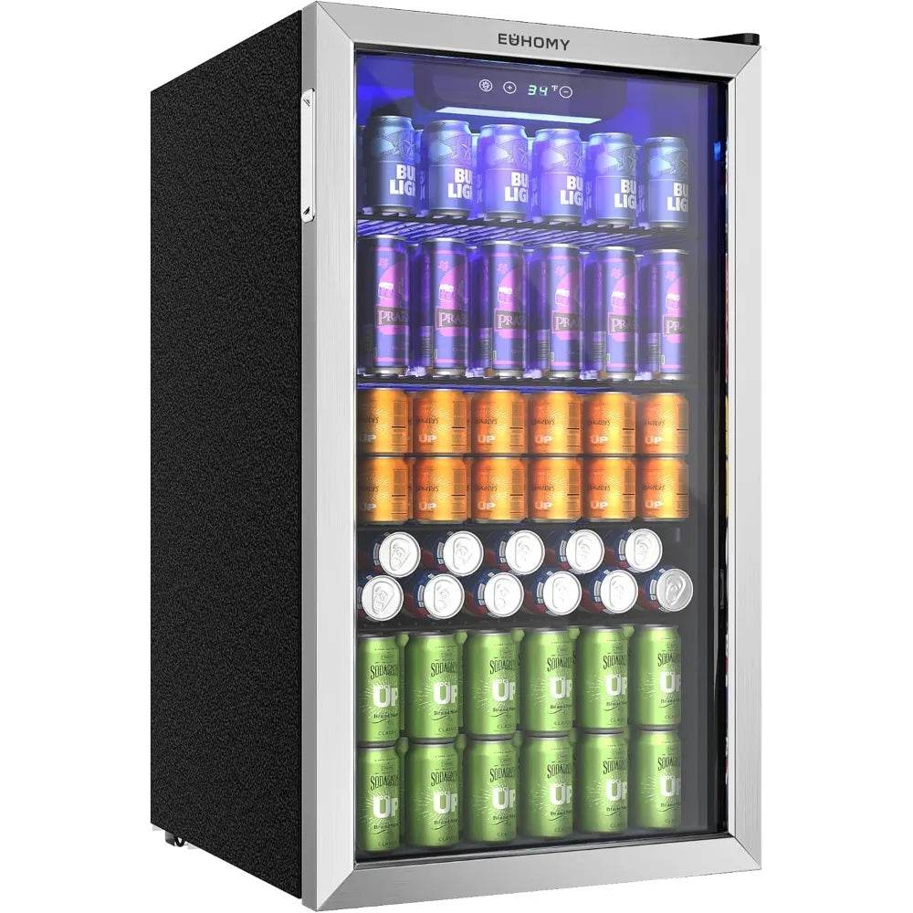Beverage Refrigerator and Cooler, 128 Can Mini fridge