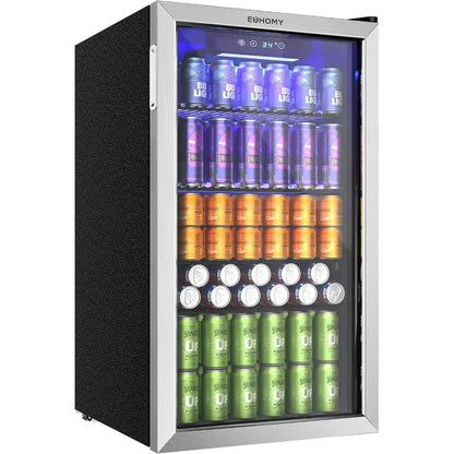 Beverage Refrigerator and Cooler, 128 Can Mini fridge