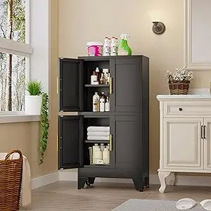 73" H Metal Tall Arched Pantry Cabinet - Loft&Timber