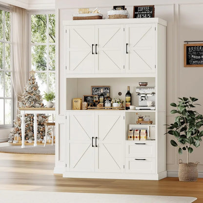 76" Tall Kitchen Pantry Storage Cabinet - Loft&Timber