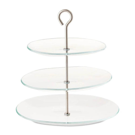 3-Tier Glass Dessert Stand - Loft&Timber