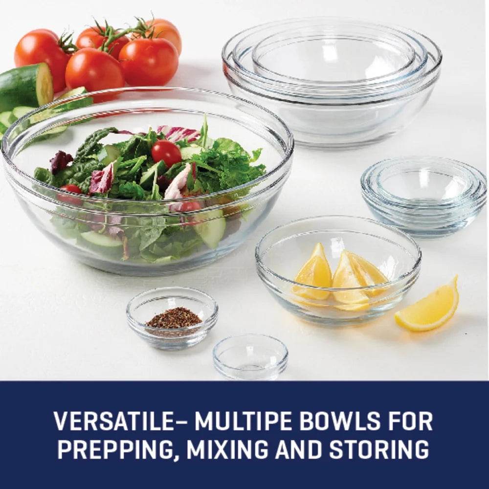 10 Piece Glass Mixing Bowl Set - Loft&Timber