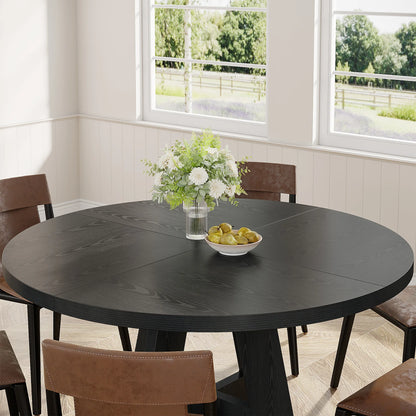 Tribesigns Round Dining Table for 4, 47" - Loft&Timber
