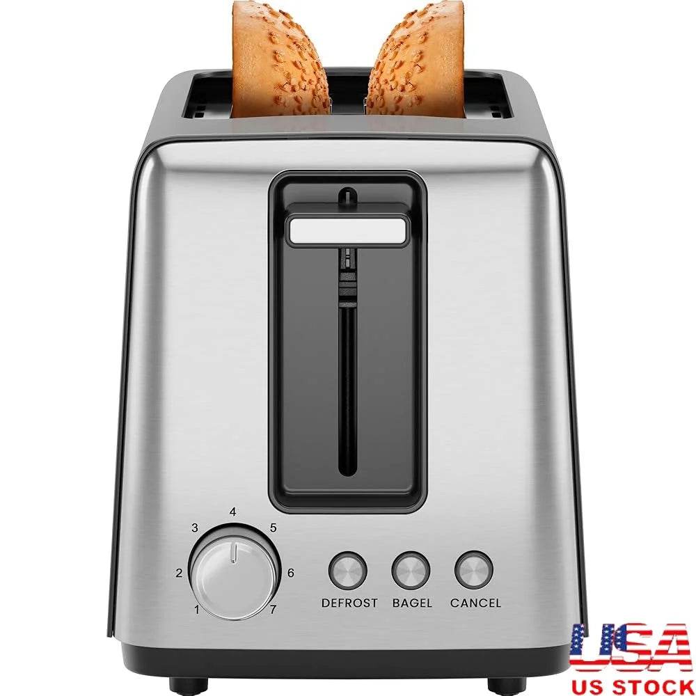 2 Slice Toaster with 7 Shade Settings