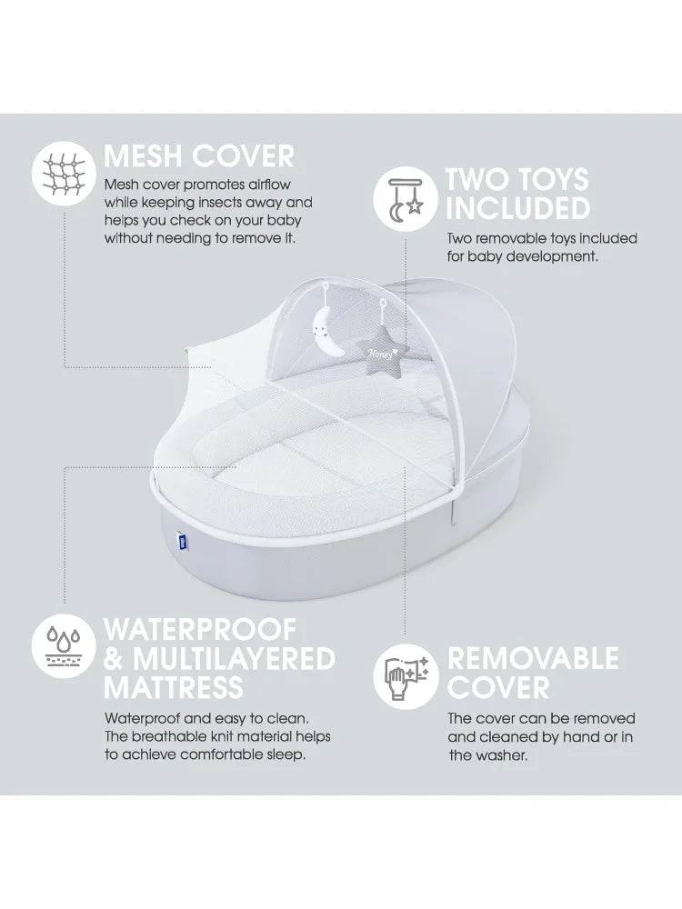 Lounger Nest – Foldable Travel Bassinet - Loft&Timber