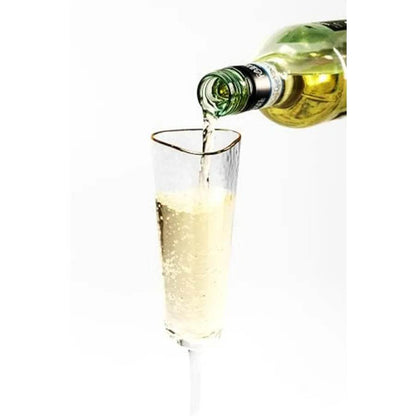 Gold Rimmed Champagne Flutes Set of 4 6oz Handblown - Loft&Timber