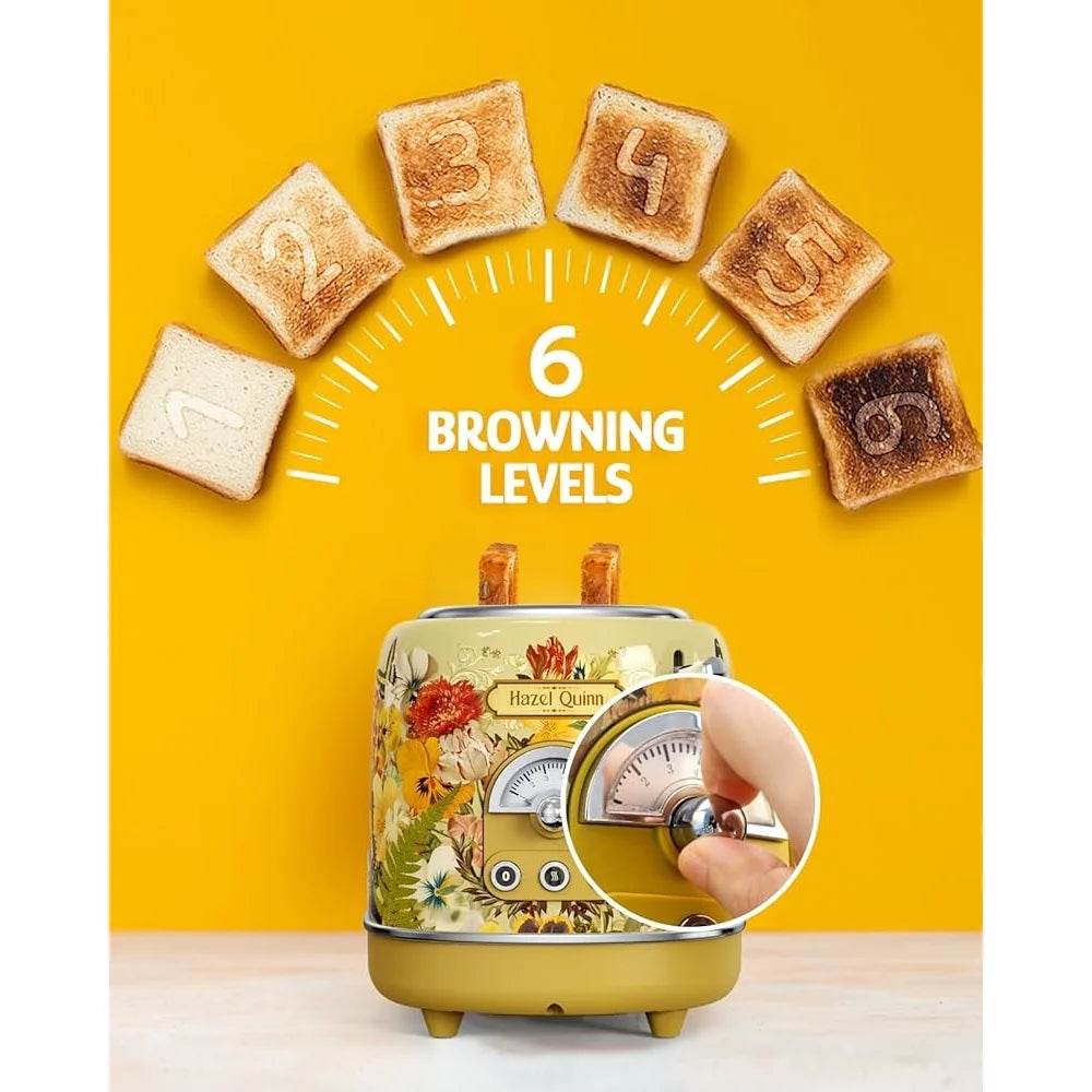 Retro 2-Slice Toaster with 6 Levels