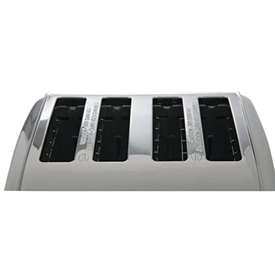 4 Slot Toaster with Adjustable Browning Control and Durable Stainless