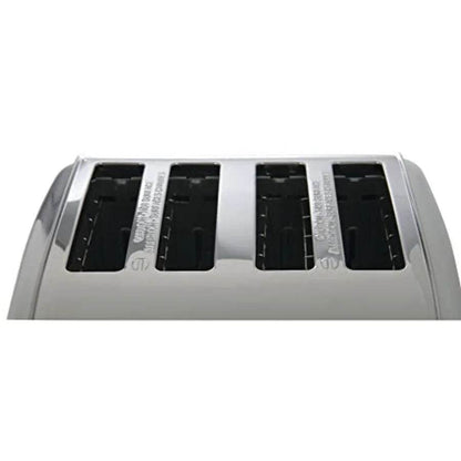 4 Slot Toaster with Adjustable Browning Control and Durable Stainless