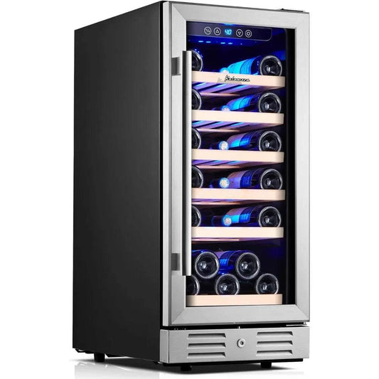 15 Inch Wine Cooler Refrigerator - 30 Bottle - Loft&Timber