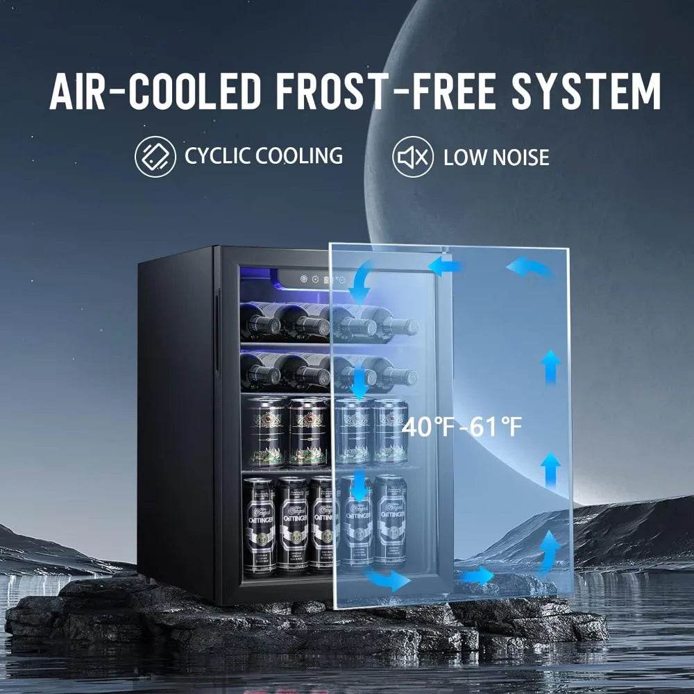 2.6cu.ft Wine Cooler/Cabinet Beverage Refrigerator