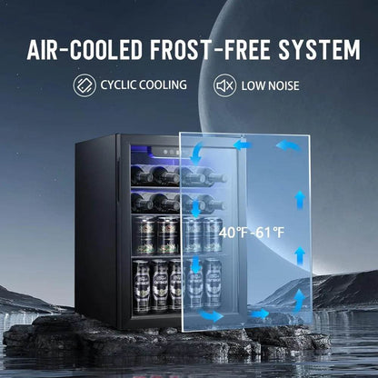 2.6cu.ft Wine Cooler/Cabinet Beverage Refrigerator