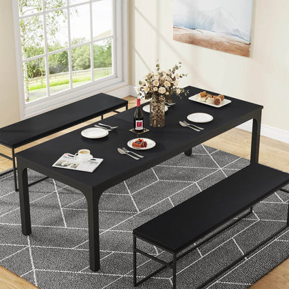 Tribesigns Dining Table for 6-8 People, 200cm - Loft&Timber