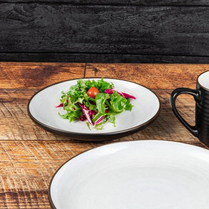 Ceramic Salad Plate Rustic Round Dinnerware