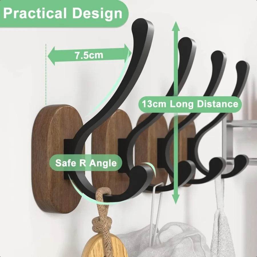 Key & Coat 4 Pack Wall Mount - Loft&Timber