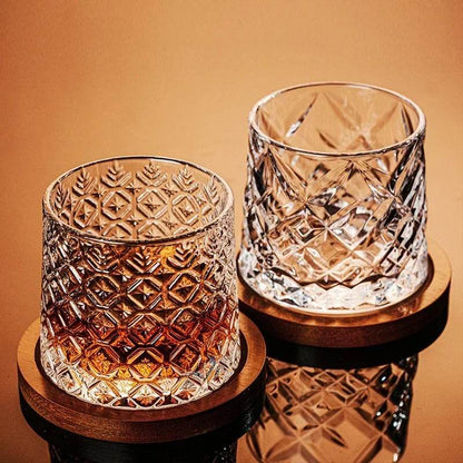 Tumbler Whiskey Glass with Base Crystal - Loft&Timber