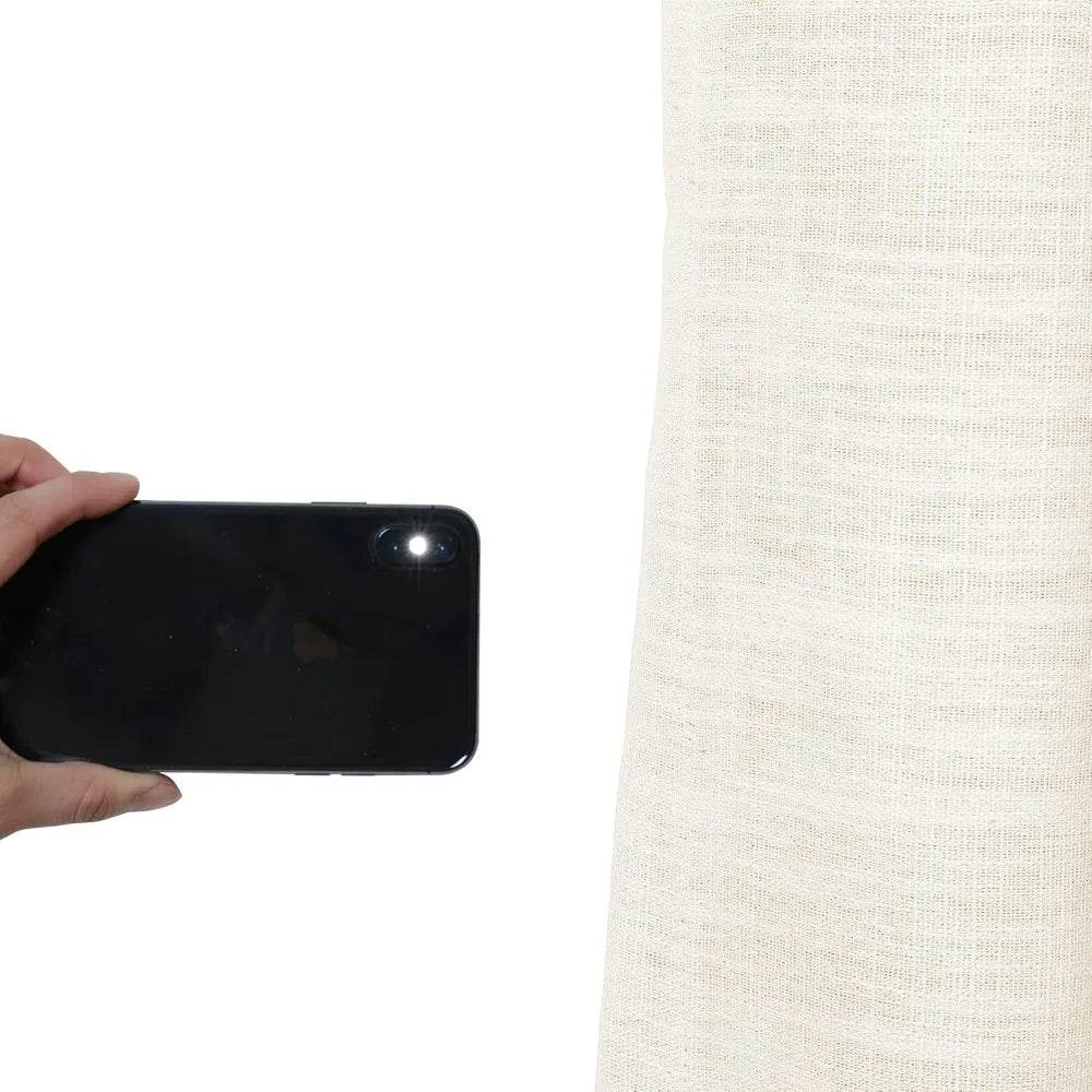 Polyester Linen Blackout Ivory Curtain - Loft&Timber