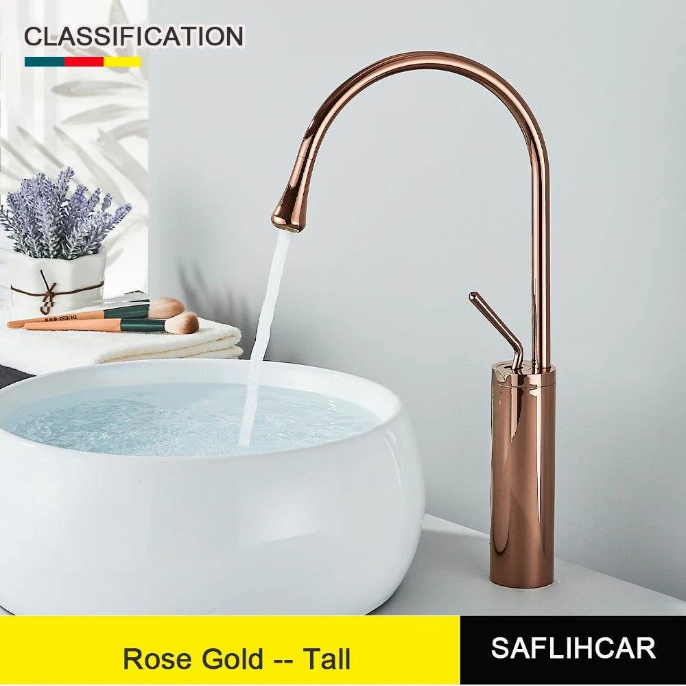 Brushed Gold Basin Faucet - Loft&Timber