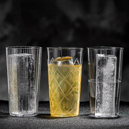 Japanese Style Engraved Cocktail Glasses