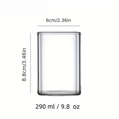 1PCS Creative Thin Highball Glasses Square Glass Transparent - Loft&Timber
