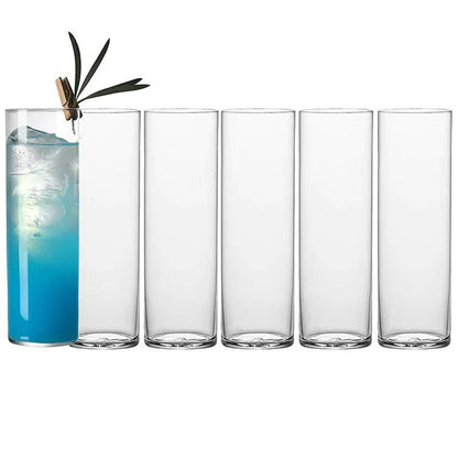 6PCS Thin Lightweight Crystal Highball Glasses, Set of 4 - Loft&Timber