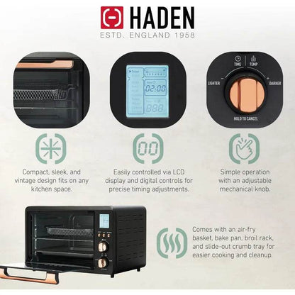 Haden Countertop 6 Slice Toaster Oven Air Fryer Combo - Loft&Timber
