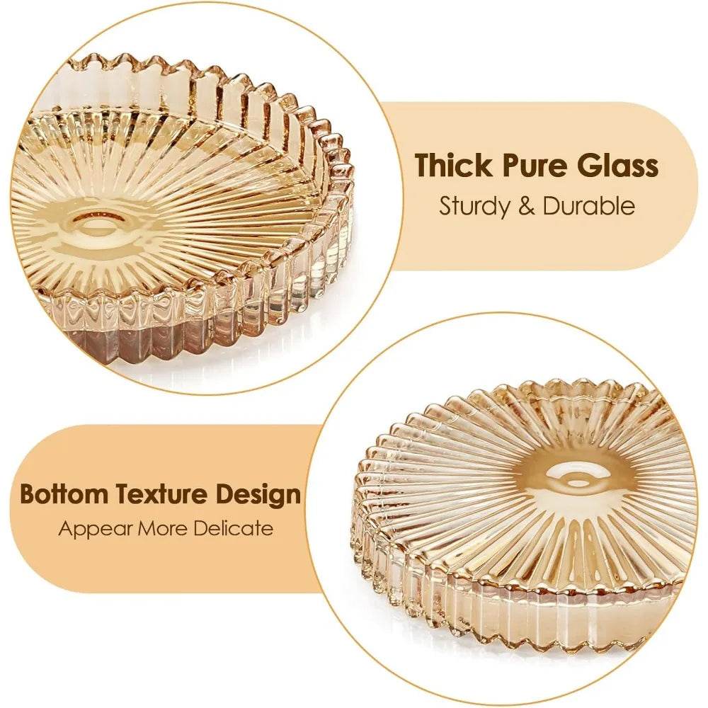 Modern Clear Coaster Set of 5 - Loft&Timber