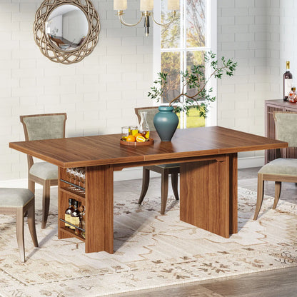 63" Rectangular Dining Table with Storage - Loft&Timber