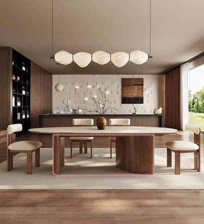 Center Dining Table Wood Table &/Or 6 Elegant Oval - Loft&Timber