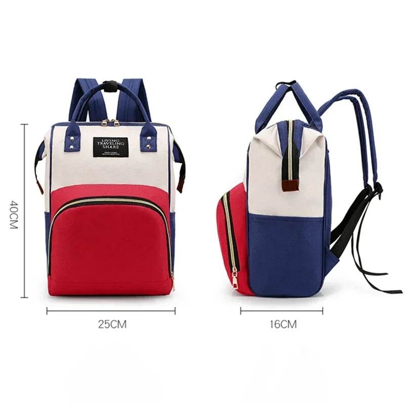 Large Capacity Canvas Mummy Bag - Loft&Timber