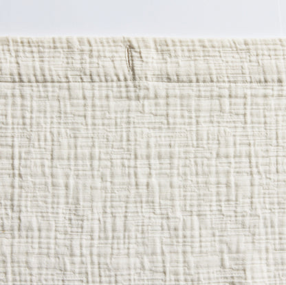 Gardens Tan Color Block Boucle Cotton/Poly Shower Curtain, 72" x 72"