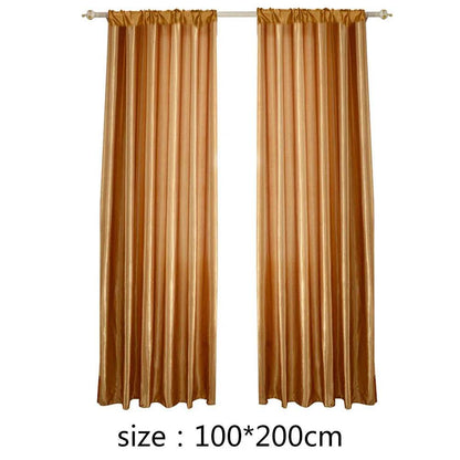 Solid Color Satin Window Curtain - Loft&Timber