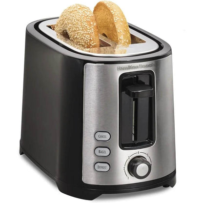 Extra Wide Slot Toaster 2 Slice with Bagel Defrost Settings