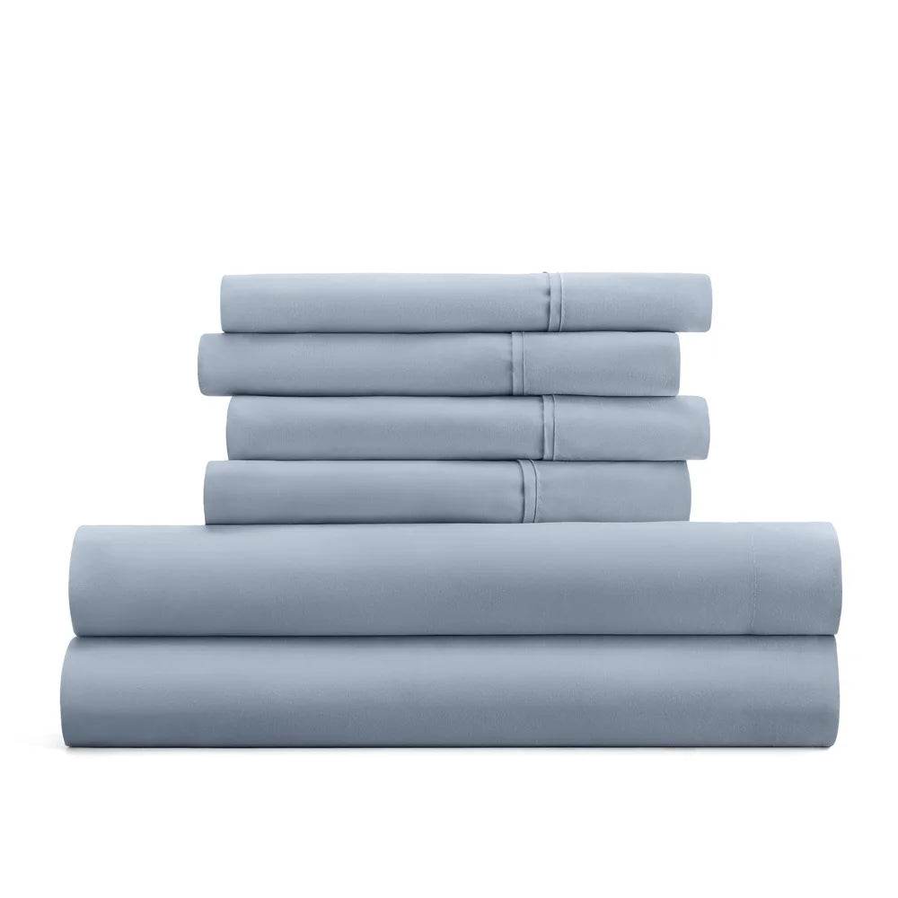 Queen Microfiber 6 Piece Bed Sheet Set Hypoallergenic - Loft&Timber