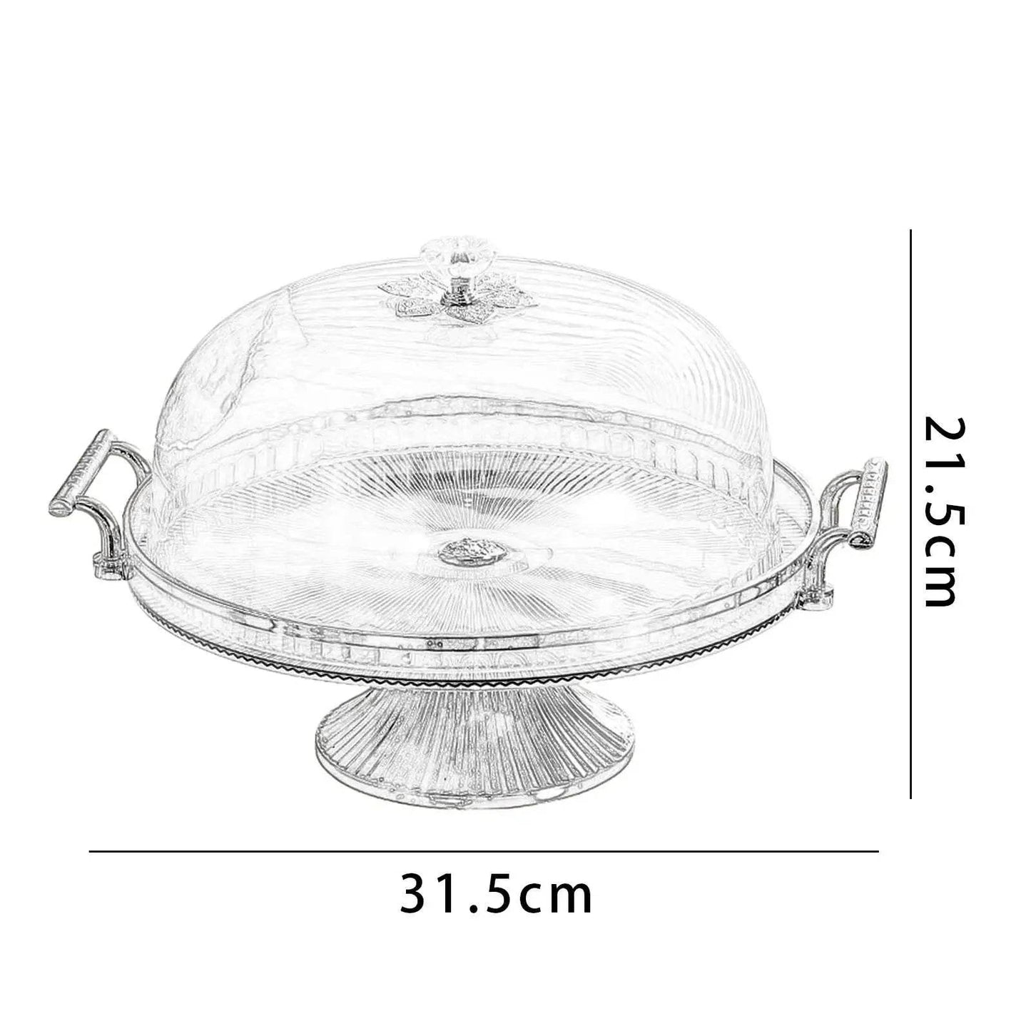 Footed Cake Plate Platter - Loft&Timber