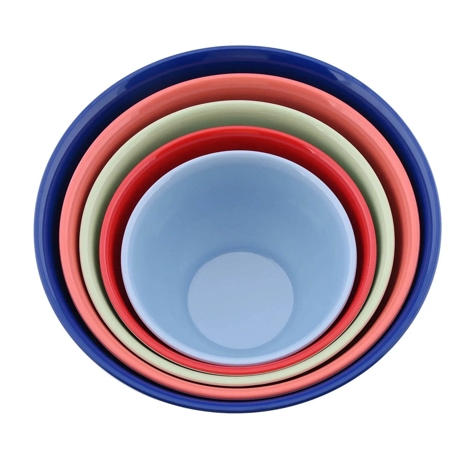 10-Piece Melamine Mixing Bowl Set Heritage Floral Nesting Bowls - Loft&Timber