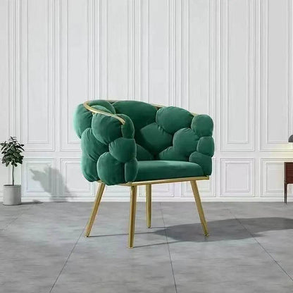 Formwell Leisure Single Sofa Chair Velvet with Gold Legs - Loft&Timber
