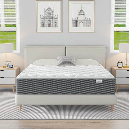 Queen Mattress, 12 Inch Hybrid Mattress in a Box, Colchones - Loft&Timber