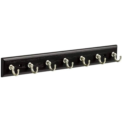 Wall Mount Key Rack Organizer with 7 Hooks Durable Fiberboard Key Holder Office Entry Kitchen Bedroom Storage Solutions - Loft&Timber