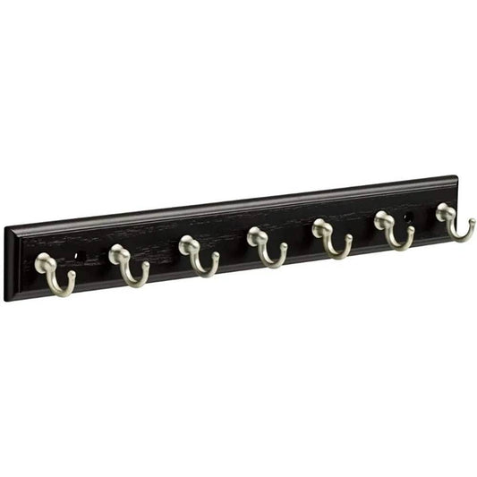 Wall Mount Key Rack Organizer with 7 Hooks Durable Fiberboard Key Holder Office Entry Kitchen Bedroom Storage Solutions - Loft&Timber