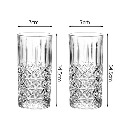 1/2/4pcs 11oz Highball Glasses Barware Collins Tumbler for Water Juice Beer and Cocktail Glass Drinking Set - Loft&Timber